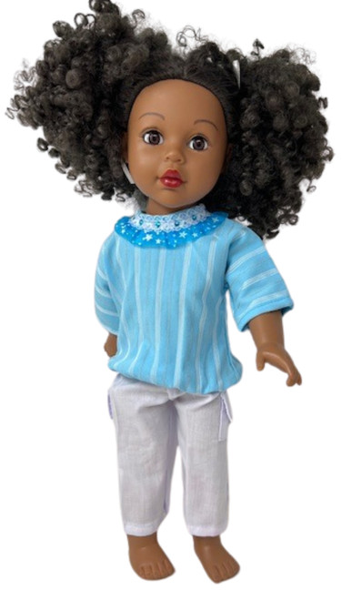 Doll Clothes Superstore Handmade Sporty Top & Cargo Pants Outfit for 18 Inch Girl Dolls