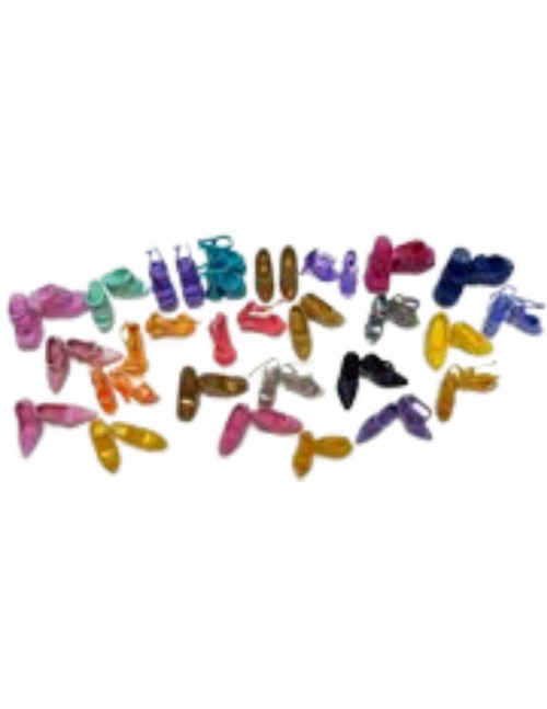 25 Sets Of Fashion Doll Shoes Fits Barbie Doll Foot and 11 1/2 inch Dolls