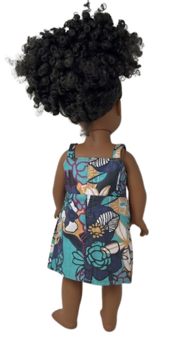 Doll Clothes Superstore Handmade Size 5 Matching Girl & Doll Earthtone Sundress Set