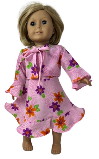 Doll Clothes Superstore Handmade Chiffon Flower Dress with Jacket for 18" Girl Dolls Doll Clothes Superstore Handmade Chiffon Flower Dress with Jacket for 18" Girl Dolls