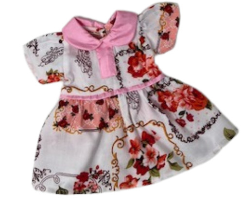Doll Clothes Superstore Handmade Sweet Pink Flower Dress for 14 Inch Baby Alive & Little Baby Dolls