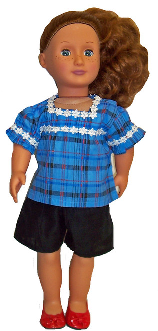 Doll Clothes Superstore Shorts and Blouse For 18 Inch Dolls On The Move Like American Girl Our Generation My life