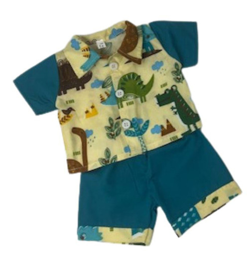 Doll Clothes Superstore Handmade Dino Might Outfit For 14-16 Inch Baby Dolls