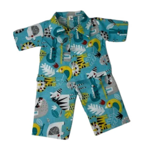Doll Clothes Superstore Handmade Safari Pajamas Fit 14-15 Inch Baby Dolls.