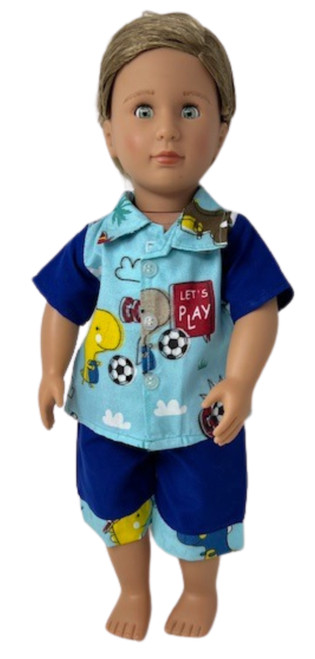 Doll Clothes Superstore Handmade Soccer Print Shorts For Our Generation American Girl My Life Dolls