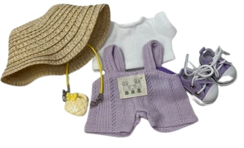 Lavender Dreams: 6-Piece Shopping Outfit for 17.5cm Collectable Dolls