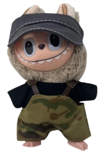 3-Piece Camouflage Outfit for 17.5 cm Collectable Dolls Ready to Hide from Invaders