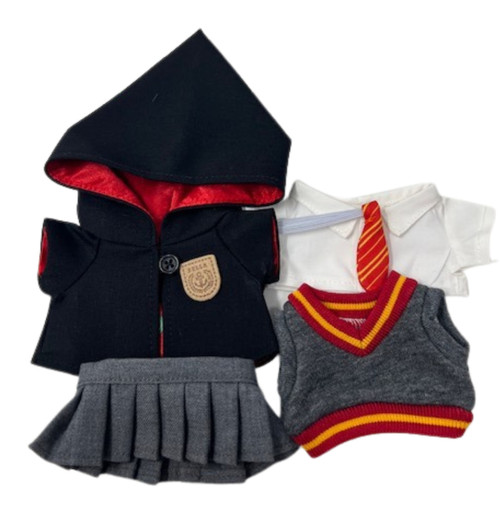 Doll Clothes Superstore Witchcraft & Wizardry School Uniform for 17.5 cm Labubu Dolls