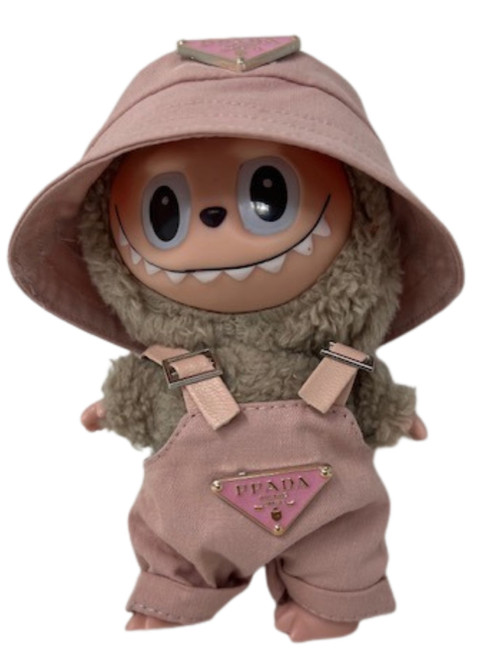 Pretty in Pink Overalls and Hat for Fashion-Forward 17.5cm Collectable Dolls