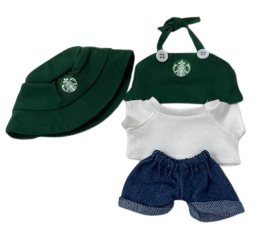 Doll Clothes Superstore Coffee Shop Worker Uniform for 17cm  Dolls