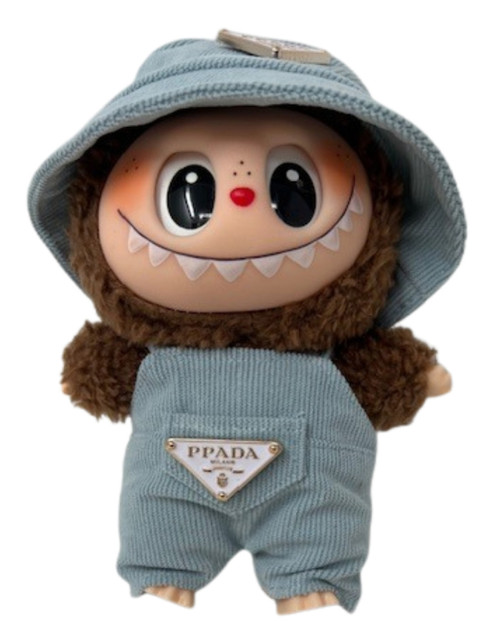 Doll Clothes Superstore Soft Webbed Blue Corduroy Jumpsuit for 17.5 cm Labubu Dolls Doll Clothes Superstore Soft Webbed Blue Corduroy Jumpsuit for 17.5 cm Labubu Dolls