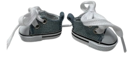 Mini Monster Sneakers: Denim High-Tops fit 17.5 cm Collectable Dolls