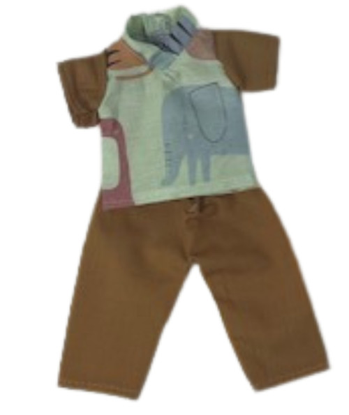 Handmade Zoo Print Shirt and Pants Outfit for Lalaloopsy Dolls