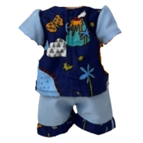 Adorable Dinosaur Print Short Set for 12 Inch Baby Alive and Little Baby Dolls