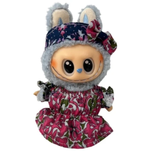 Charming Multicolor Dress with Matching Headband for 17.5cm Collectable Dolls