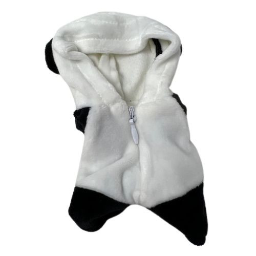 Adorable Panda Bear Costume for 17.5cm Labubu Dolls – Plush Doll Outfit 