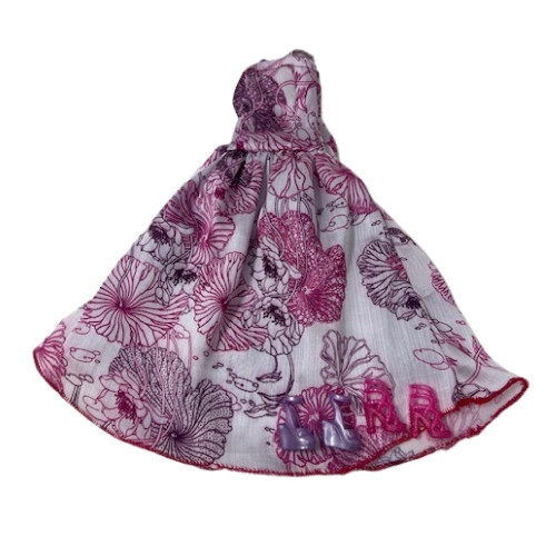 Elegant Pink and Purple Flower Evening Gown for Barbie and 11.5-Inch Fashion Dolls