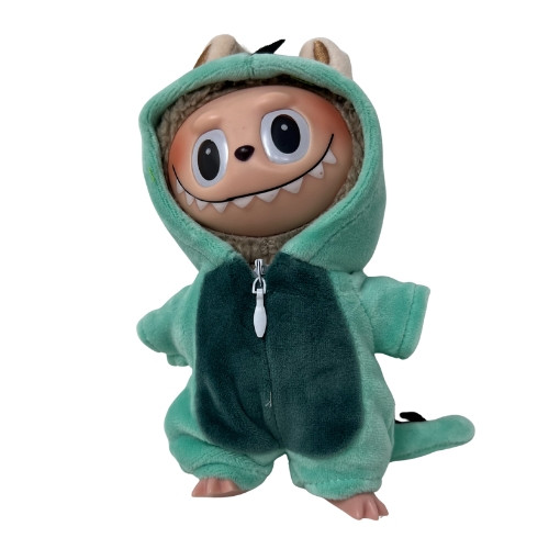 Two-Tone Green Spiked Costume fit 17.5cm Collectable Dolls