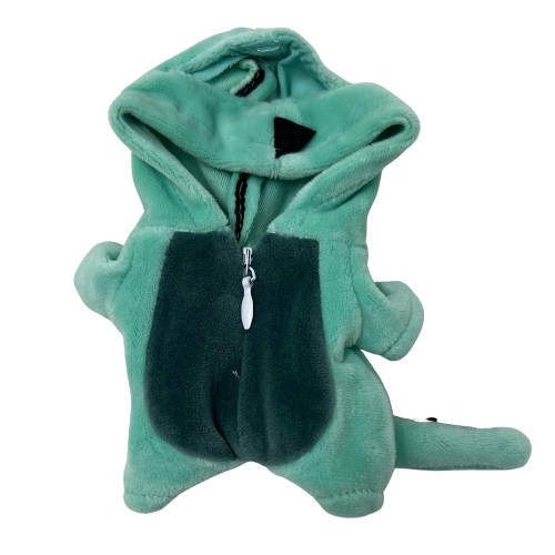 Two-Tone Green Spiked Dino Costume for 17.5cm Labubu Dolls