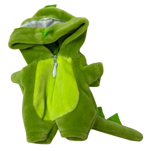 Lime Spiked Dinosaur Suit for 17.5cm Labubu Dolls