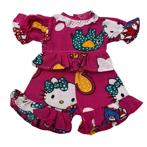 Hello Kitten Pajamas for 12-Inch Baby Alive and Little Baby Dolls