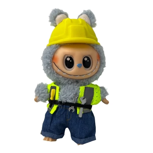 Construction Worker Outfit for 17.5cm Collectable Dolls – Dress for the Job