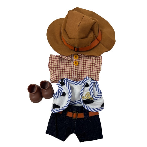 Hand Clapping Foot Stomping Outfit for 17.5 Labubu Dolls