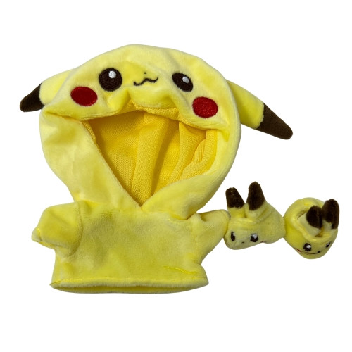  Pikachu outfit for 17.5cm Labubu Doll to Showoff Unique Personality in a Fun Outfit