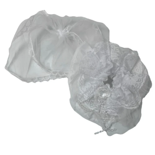 Classic White Wedding Dress & Veil Set for 17.5cm Collectable Dolls