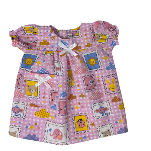 Sweet Pink Nightgown for 14–16 Inch Baby & Cabbage Patch Kid Dolls