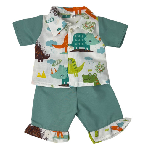 Dinosaur Print Shorts for 18 Inch Girl Dolls | Fun Dino Doll Clothes