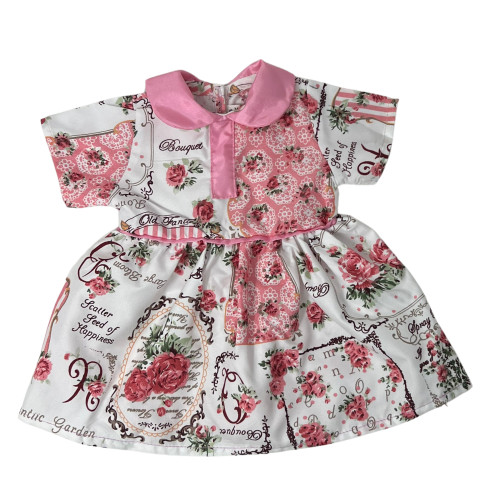 Floral Happiness Dress for 18 Inch Girl Dolls – Scatter Seeds of Happiness Print