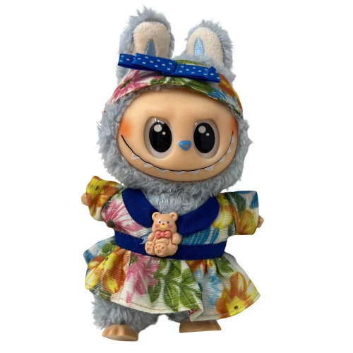 Floral Dress with Headband for 17.5cm Collectable Dolls
