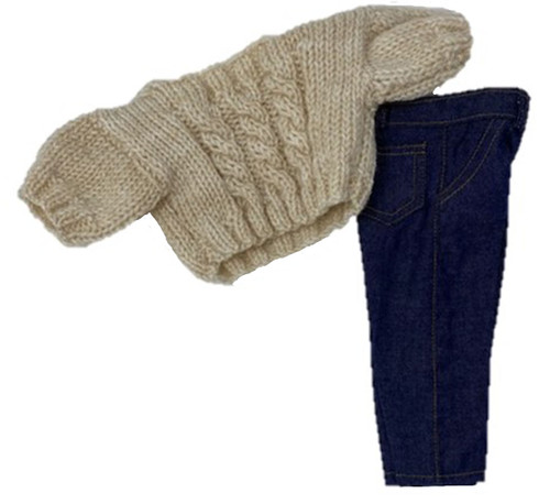 Off White Sweater Fits Boy Or Girl 18 Inch Girl Dolls Like American Girl Our Generation