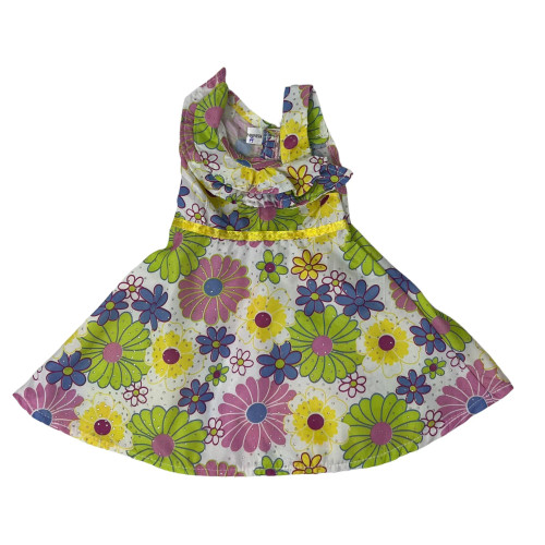 Floral Ruffle Neck Doll Sundress for 18 Inch Doll6. A Line Summer Sparkly Doll Clothes Outfit. 