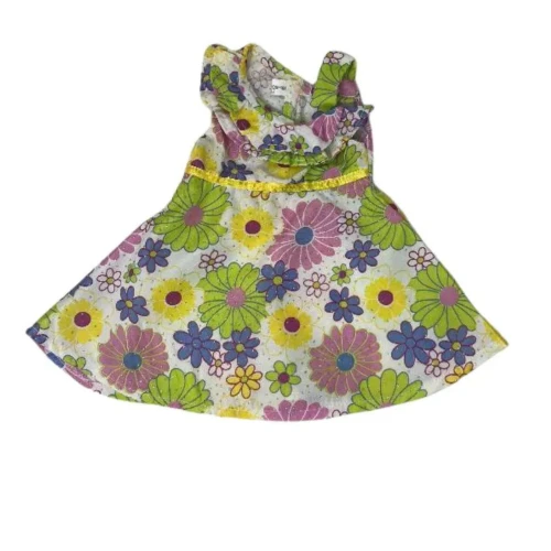 Floral Ruffle Neck Doll Sundress for 18 Inch Doll6. A Line Summer Sparkly Doll Clothes Outfit. 