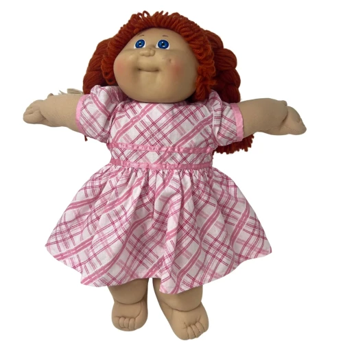 Pink Glitter Party Dress for 15-16 Inch Cabbage Patch Kid Dolls and Baby Dolls