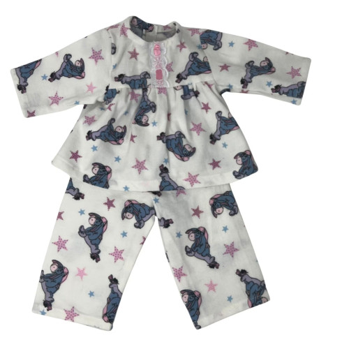 Matching Child & Doll Flannel Pajama Set – Size 5 Girl and 18 Inch Doll