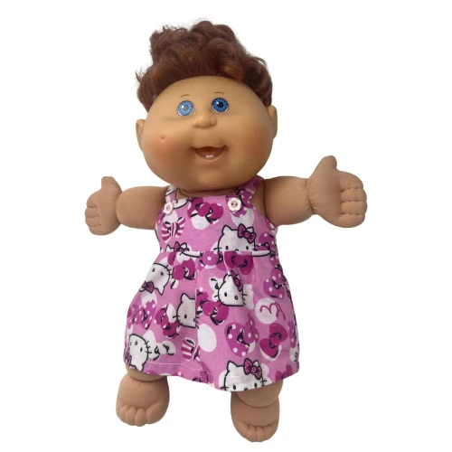 Kitten Face Jumper for Newborn and Preemie Cabbage Patch Kid Dolls