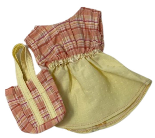 Sunny Yellow Dress With Purse Fits 12 Inch Baby Alive And Little Baby Dolls