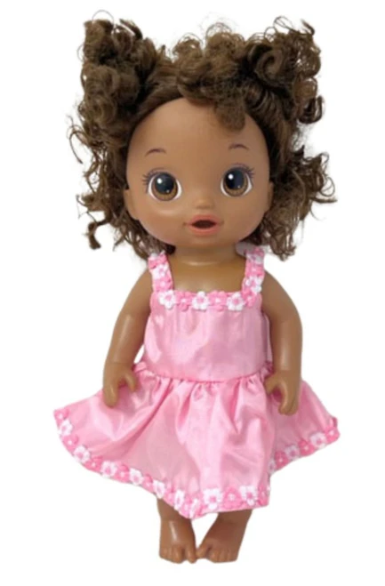 Doll Clothes Superstore Pink Darling Dress Fits 12 Inch Baby Alive And Little Baby Dolls
