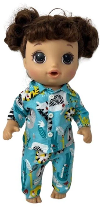 Safari Pajamas Fit 14 Inch Baby Alive And Little Baby Dolls