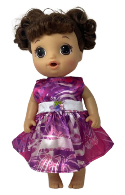 Doll Clothes Superstore Fuchsia Dress Fits 14 Inch Baby Alive And Little Baby Dolls