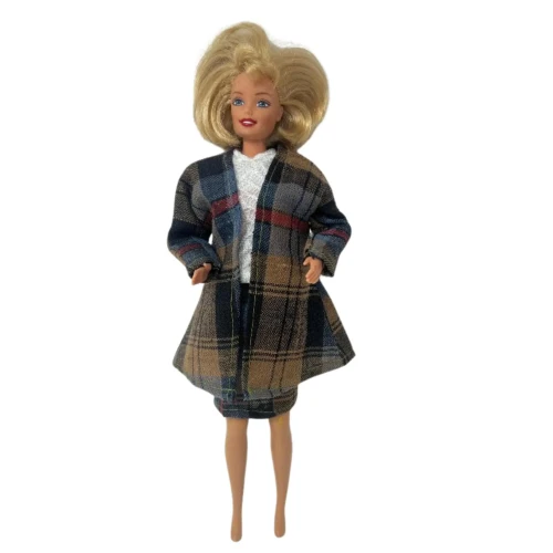 Three Piece Suit for 11.5 Inch Fashion Dolls | Blouse, Skirt & Coat