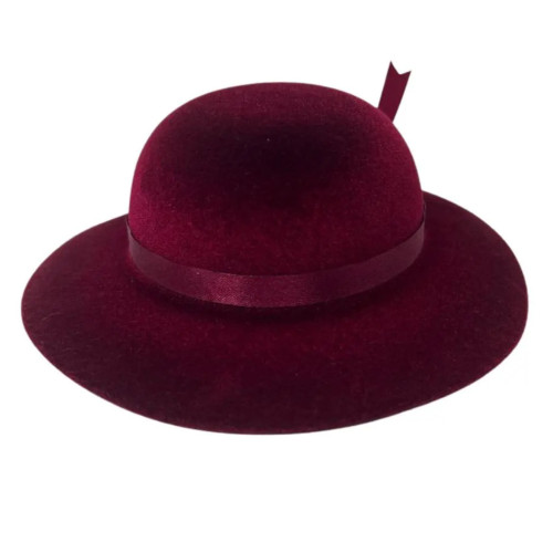 Red Velveteen Hat for 18 Inch Dolls