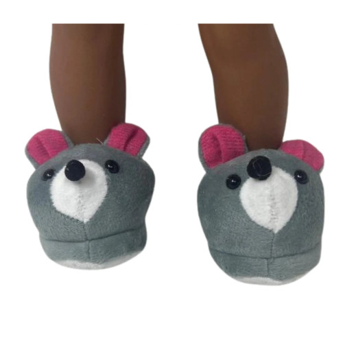 Mouse Slippers for 18 Inch Girl Dolls