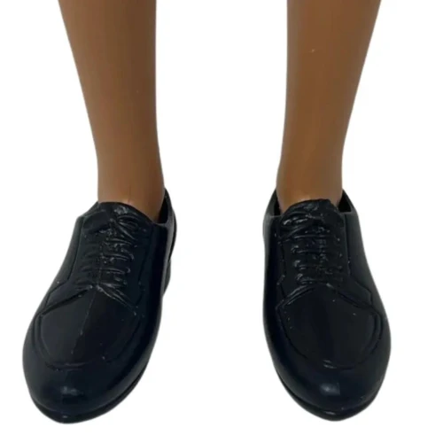 Black Dress Shoes for 12 Inch Male Dolls