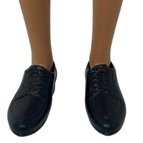 Black Dress Shoes for 12 Inch Male Dolls