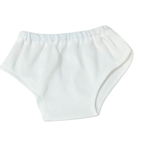 White Stretch Knit Underpants for 18 Inch Girl Dolls