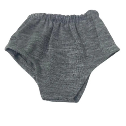 Gray Cotton Blend Underpants for 18 Inch Girl Dolls